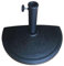 EffeDecor Base per Ombrellone da Muro Mezzaluna in Resina Antracite Sistema Stabile Ideale per Patio,Balcone,Giardino,Esterno 50 x 25 x H33 cm