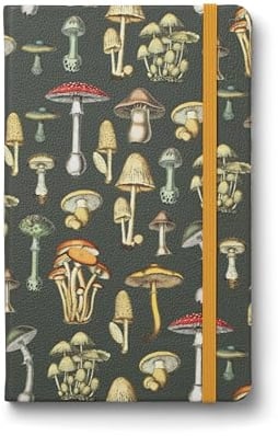 IF Bookaroo Notebook A5 Journal - Botanical Mushroom, 192 Pages, Faux leather