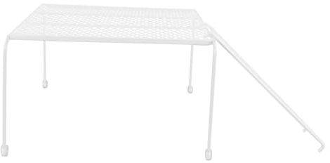 TOBBOMEY Rutin Chicken Mesh Platform Coop Supply Stand with Ladder Hollow-out Feeding Rack for Pets Outdoor Use