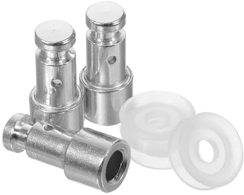 PAMINGONO 3 Stück Schwimmerventile aus Edelstahl mit Dichtung für Elektrische Schnellkochtöpfe 4l/5l/6l Überdruckventile Ersatzteile für Schnellkochtopf Zubehör
