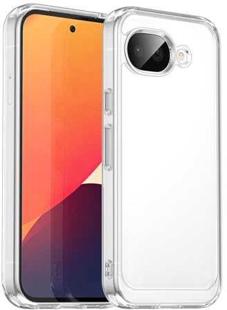 Wigento Für Google Pixel 10a Colorful Series TPU/Acryl Hybrid Schutz Hülle Transparent