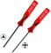 TECHGEAR - Screwdriver Kit compatible with Nintendo Wii, DS, DS Lite & DSi, 1 x Tri Wing & 1 x Philips