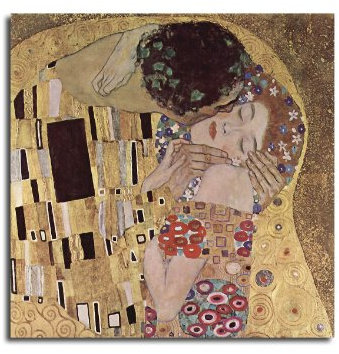 Paul Sinus Art Meisterwerke der Malerei Gustav_Klimt_017_60x60cm_Wandbild Kunstdruck auf Leinwand vom Originalgemälde Alte Meister - 14. bis 18. Jahrhundert Meisterwerke der Zeitgeschichte