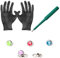 BodyJewelryonline Piercing-Set, Dermal Anchors Tops, Dermal Bases Puncher und Handschuhe, 8 Stück – PK017