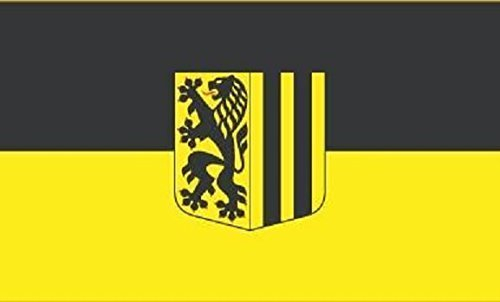 U24 Aufkleber Dresden Flagge Fahne 8 x 5 cm Autoaufkleber Sticker