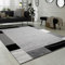 Paco Home Teppich Wohnzimmer Kurzflor Modern Bordüre Geometrisches Muster Grau Schwarz, Grösse:60x100 cm