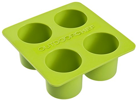 Outdoorchef Grillzubehör, Silikon Backform Zylinder Klein, grün, 13,3x13,8x4,9 cm, 18.212.03