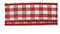 RAYHER HOBBY Rayher 5540718 Karoband, rot, 6.3 mm, Rolle 10 m, Bauernkaro, Vichy Karoband, Vichy Bauernkaro, Geschenkband, ohne Draht