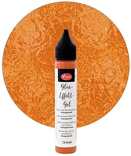 Viva Decor Glas-Effektgel, 25 ml, Orange