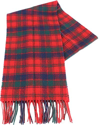 Lochcarron of Scotland Gebürstet, langer Schal aus Lammwolle, Karomuster, Premium-Qualität in Auswahl von Tartans