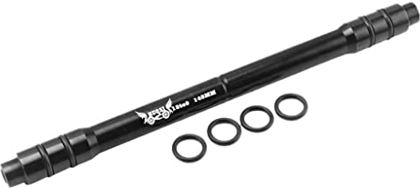 CUTICATE MTB Fahrrad 12mm Auf 9mm Steckachse Schnellspanner Adapter Naben Konverter 142mm - Schwarz