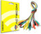 actecom 10x Cables con Pinza de cocodrilo para Pruebas | Cables de medición para Pruebas | Pinzas de Doble Extremo | Pinzas de cocodrilo | Cables de Alambre | Contiene 10 Cables