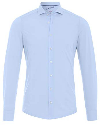 Pure h. Tico Herren 4030-21750 Pure-Functional Langarm Hemd, Uni hellblau, 38