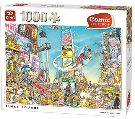 Comic Cartoon Time Square NY Puzzle 1000 Teile