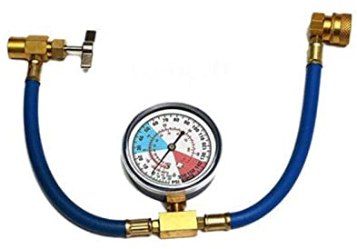 Hotsel Refrigerante R134A para Aire Acondicionado Automóviles Kit Tubo Recarga Adaptador Manguera Carga Refrigerante para Aire Acondicionado Coche Detección Refrigerante