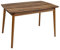 furni24 Esstisch aus Holz Rechteckiger Moderner Esstisch Küchen Tisch Holztisch für Wohnzimmer Esszimmer Küche, Walnussfarbe 120x77x77 cm