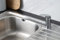 Cascade Spiral Kitchen Sink Mixer Tap, Pillar Taps, Kitchen Taps, Faucets Single Lever - Easy to fit - Chrome