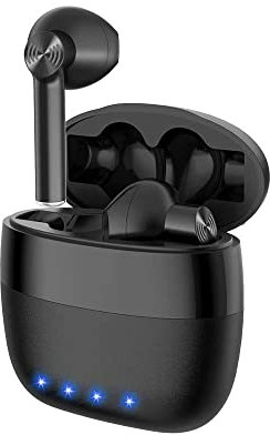 M2 TEC Bluetooth Kopfhörer In-Ear Headset mit Ladecase Kabellos mit Mikrofon Kompatibel mit IOS oder Android