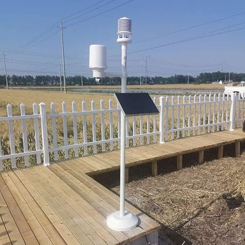 Landwirtschaft Solarenergie-Funk-Wetterstation mit Sensor 4G-Netzwerk und großem Speicher für präzise Messungen, Überwachung des Sämlingszustands bei agrarwissenschaftlichen Forschungen
