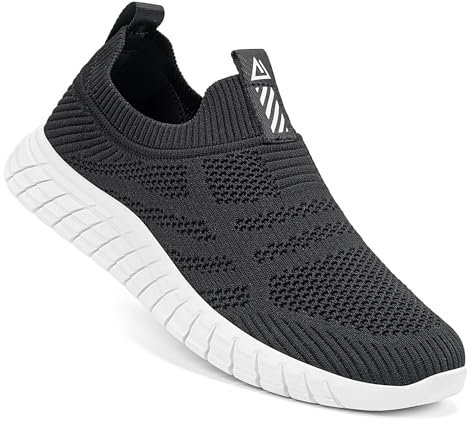 ODCKOI Zapatillas Slip-On Hombre Deportivas Zapatos sin Cordones Ligeras y Transpirables Calzado para Running Fitness Atlético-HEIBAI-41
