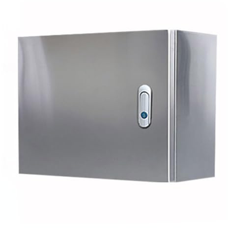 Elektrischer Anschlusskasten aus Edelstahl 304,An der Wand befestigter Metallprojekt-Kasten-elektrischer Steuerkasten,IP66 Outdoor-WLAN-Gehäuse Netzwerküberwachung PV-Kombinatorbox,mit Montageplatte
