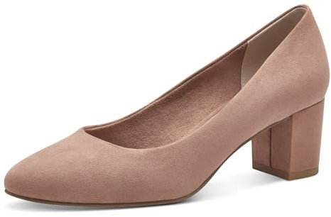 MARCO TOZZI Damen Pumps mit Blockabsatz Elegant, Rosa (Nude), 38 EU