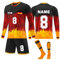 Deutschland Tshirt Dfb Trikot Herren Em 2024 Deutschland Trikot 3-Teilig Set Generisch Langärmeliges Fußball Trikot für Kinder Trikot, Trikots Shorts Socken Set Erwachsene/KinderHerren L3
