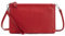 befen Genuine Leather Wristlet Clutch Purses and Handbags Cell Phone Wallet Envelope Crossbody Bags for Women, Small Cross Body Bag Purse with Adjustable Shoulder Strap-Red