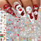 Christmas Nail Stickers - 10 Sheets Father Christmas Design, Decoration Accessories for Nail Art (B)