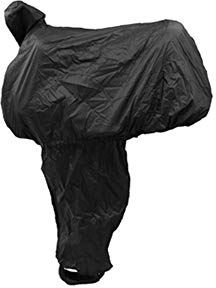 Intrepid International Sattelschoner Western mit Fender und Tote, schwarz