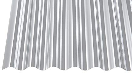 Acryl Wellplatten Profilplatten Sinus 76/18 klar ohne Struktur 1,5 mm (2000 x 1045 x 1,5 mm)