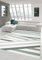 Traum Designer Teppich Moderner Teppich Wohnzimmer Teppich Kurzflor Teppich mit Konturenschnitt Gestreift Pastellfarben Grün Creme Beige Größe 80x150 cm