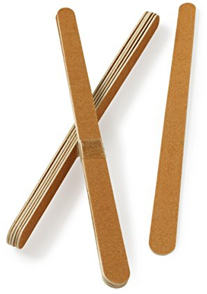 Manicare Lot de 12 limes à ongles émeri de 17 cm pour façonner les ongles naturels, double face grain fin et gros grain, solides et durables, pour manucure ou pédicure professionnelle à la maison