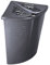 BranQ Eck-Wäschekorb Zebra Zebraoptik Wäschebox Wäschebehälter 45 L (Grau)