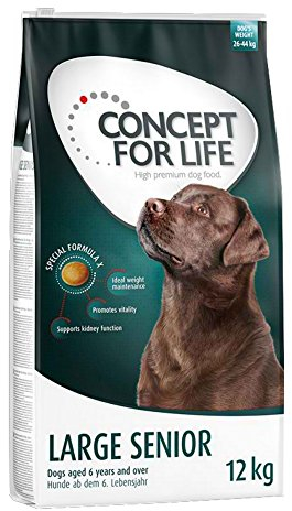 Concept for Life Premium Trockenfutter für große Hunderassen, Seniorenhunde (12 kg)