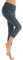 COOLOMG Damen Sport Leggings Laufhose 3/4 lang mit Taschen Yogahose Kompressionshose Kreis_schwarz L