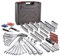 Powerbuilt 200 Piece 1/4-inch, 3/8-inch, and 1/2-inch Drive Mechanics Tool Set - with SAE and Metric Socket Set, Powerbuilt XT 90 Tooth Seal-Head Ratchets, Including Case - 642472