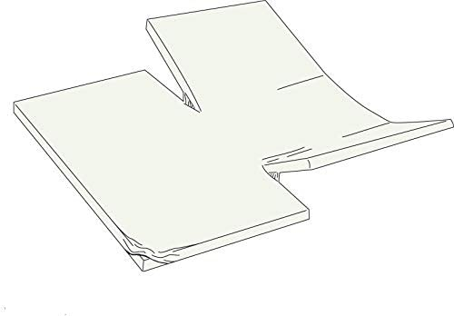Kayori Shizu Doppel Splittopper Perkal Spannbettlaken für Boxspringbetten 12cmSteg Größe 160x200cm Farbe Offwhite Uni Einfarbig Topper Baumwolllaken Betttuch Percale-Baumwolle