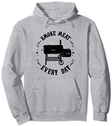 Funny BBQ Pit Reverse Flow Smoker Accessory Dad Grill Gift Pullover Hoodie