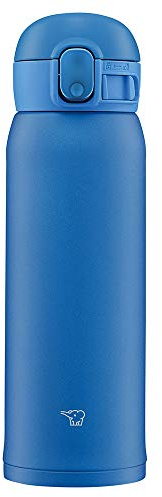ZOJIRUSHI SM-WA48 Taza de acero inoxidable de un solo toque, sin costuras, 480 ml (azul)