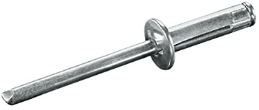 GOEBEL® - 500 x Presslaschen-Blindnieten Aluminium (Ø x L) 4,0 x 13,6 mm mit Flachkopf - Presslaschen-Blindniete - Presslaschenblindniete (Leichtbau) - TRI-GO
