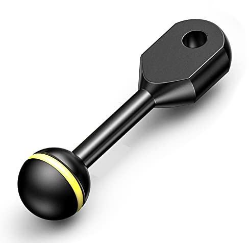 Sea frogs 3 / 7,62 cm Aluminium YS-Adapter 1 Kugelarm zum Anschließen | von StroboskopVideolicht angehäuse