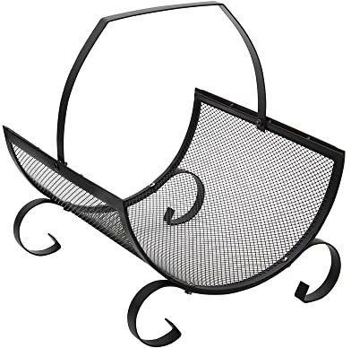 JVL Broughton Log Holder Black One Size 11-350