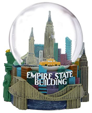 Musical NYC Schneekugel Empire Skyline, 14 cm hoch
