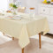 Deconovo Outdoor Tischdecke Wasserabweisend Wetterfest Wasserdicht Tischtücher Gartentisch, 160x130 cm, Beige, 1 Stück