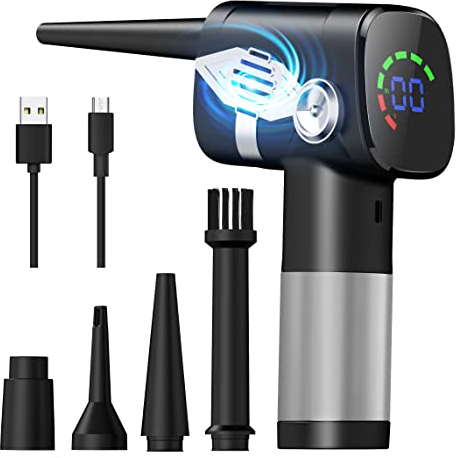 Aspirador de computadora Aspirador de Teclado Potente Mini Aspirador Recargable con batería, Aspiradora portátil inalámbrica con luz LED, Limpiar el Polvo,pelos,Migas,restos para computadora portátil