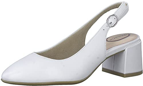 TAMARIS Femme 8-89500-42 Escarpins, Blanc, 38 EU Large