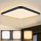 ZMH Deckenlampe LED Deckenleuchte Wohnzimmer - 40cm Wohnzimmerlampe Dimmbar mit Fernbedienung 44W Schlafzimmerlampe Schwarz Gold Schlafzimmer Deckenbeleuchtung Modern Quadratisch für Küche Flur