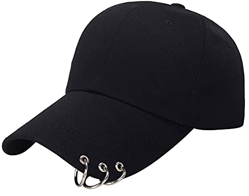 BEAUTYBIGBANG Unisex Basecap Damen Herren Kappe Baseball Cap Mütze Baseball Cap Version K-Pop Stil V Hysteresenhut für Sport Outdoor Schwarz & Weiß Jungen Mädchen (Schwarz)