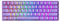 GK61 Tastiera meccanica da gioco, 61 tasti, multicolore, illuminata RGB, retroilluminata a LED, cablata, programmabile, per PC/Mac Gamer (rosso ottico Gateron, lavanda)
